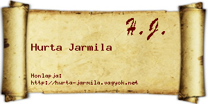 Hurta Jarmila névjegykártya